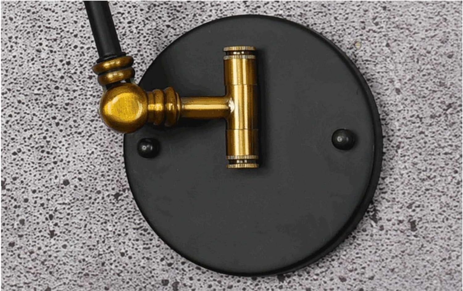 Aplique de exterior Lámpara de pared de lectura de cabecera de arte del hierro americano, lámpara de pared de lectura con pantalla de Metal, iluminación