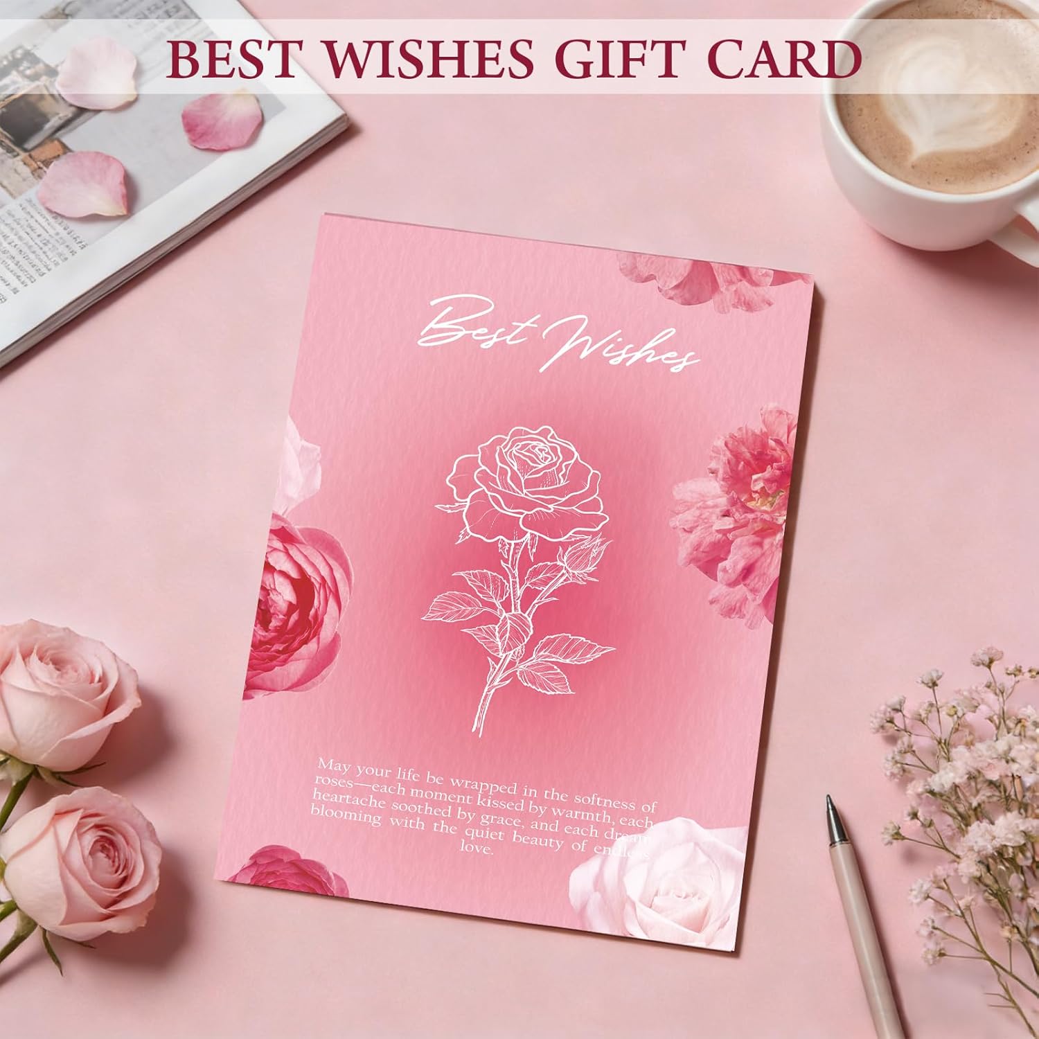 Rose Birthday Gifts for Women, Gift Baskets for Women, Birthday Box for Woman, Hug in A Box, Get Well Basket, Birthday Gift Set, Self Care Gift Basket for Mom Her Friend Sister Wife Grandma - Image 9