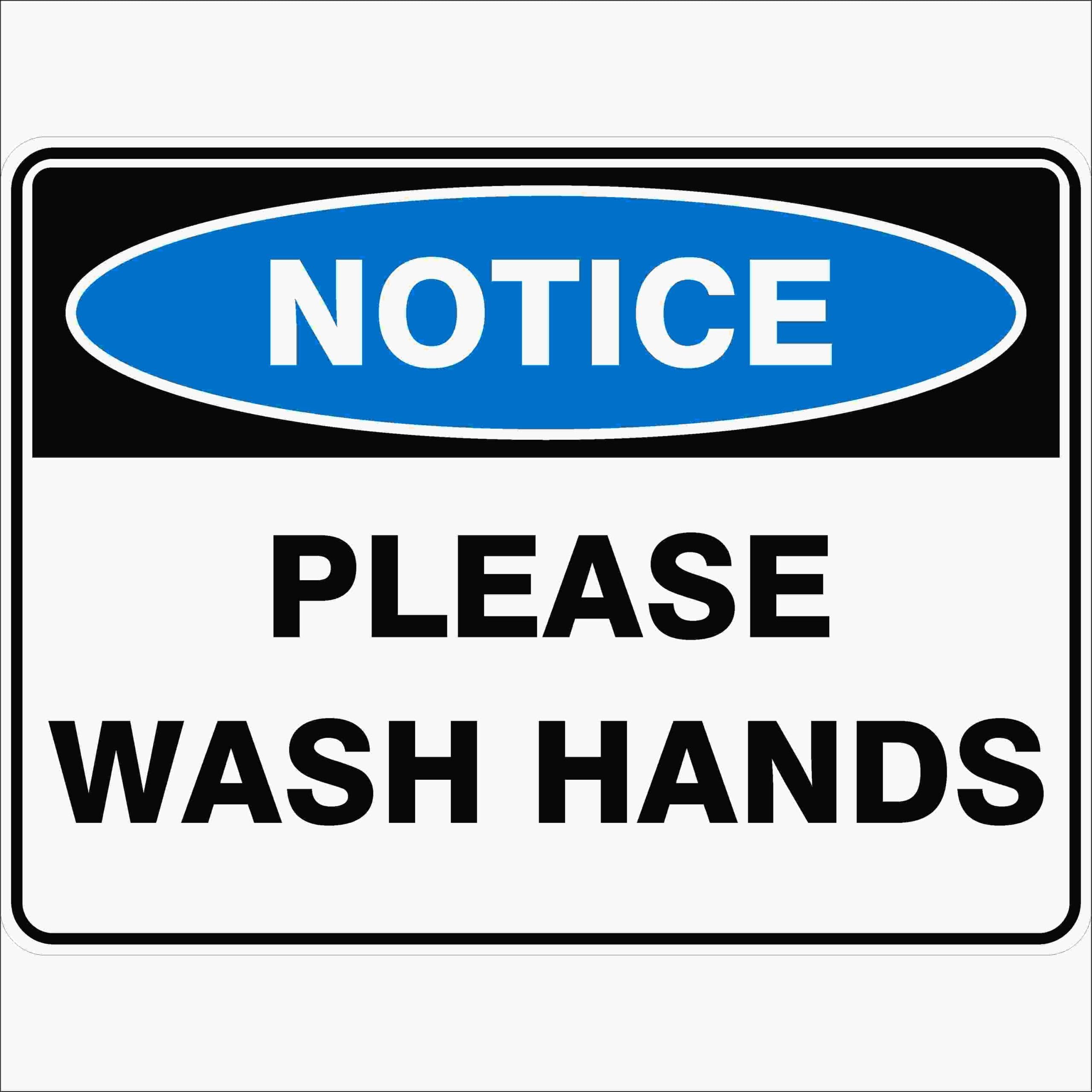 Please Wash Hands Notice Signs Metal Tin Sign 8 x 12 inch for Industrial & Commercial