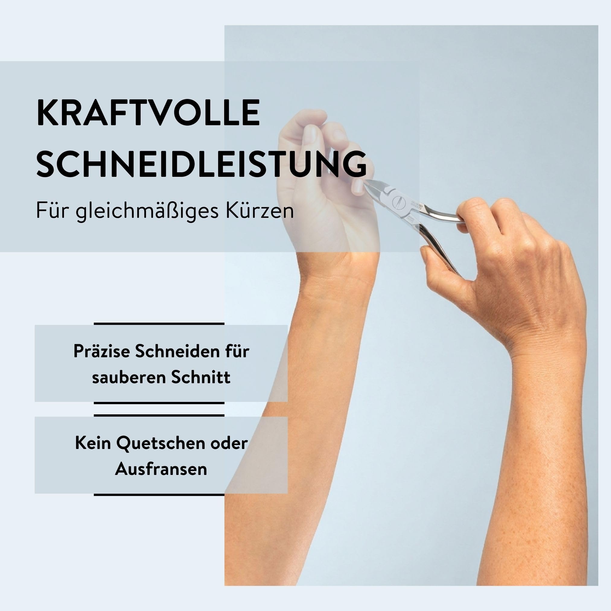 PARSA Beauty Tronchesina professionale per accorciare le unghie di mani e piedi senza sforzo, veloce e preciso, Made in Solingen Germany