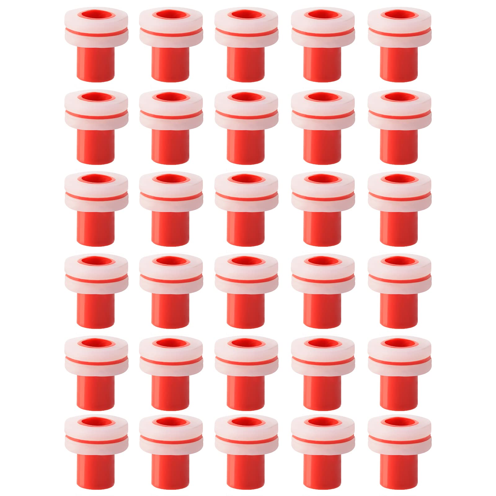 Tsophreniq Multicolor 30 Pieces Pipe-Fittings Faucet Pipe Plugs 1 / 2Inch Thread Fitting Choke Leak-Proof Sealing Fittings
