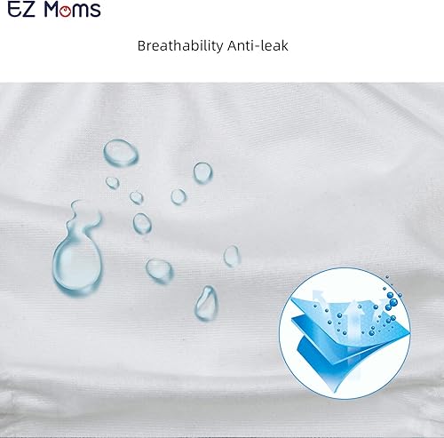 Miniatura 3 de Paquete de 4 fundas de pañales suaves para bebés, fundas de plástico reutilizables, pantalones de goma portátiles para niños pequeños, fundas de