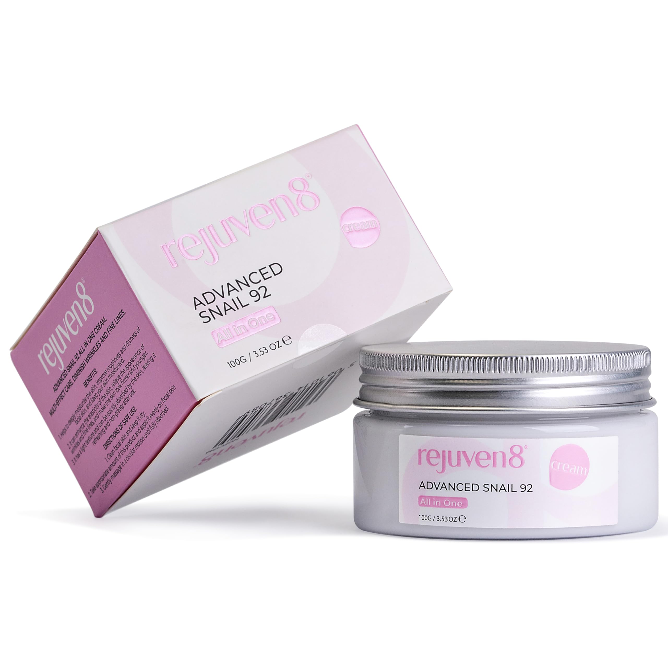 Snail 92 All-In-One Cream 100g, Snail Mucin Moisturiser with 92% Snail Filtrate