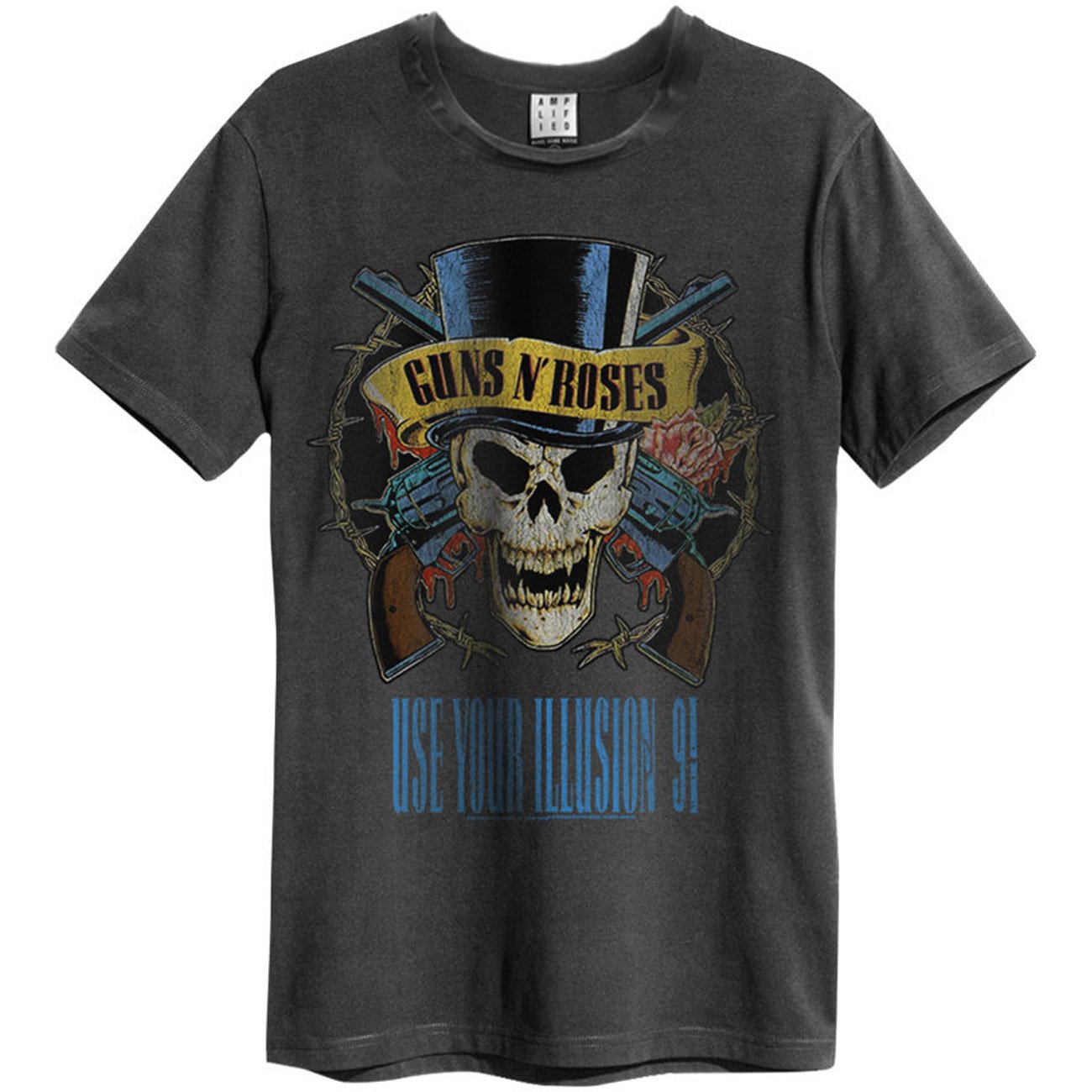 Amplified T-Shirt pour Homme Guns N Roses Use Your Illusion - Charbon