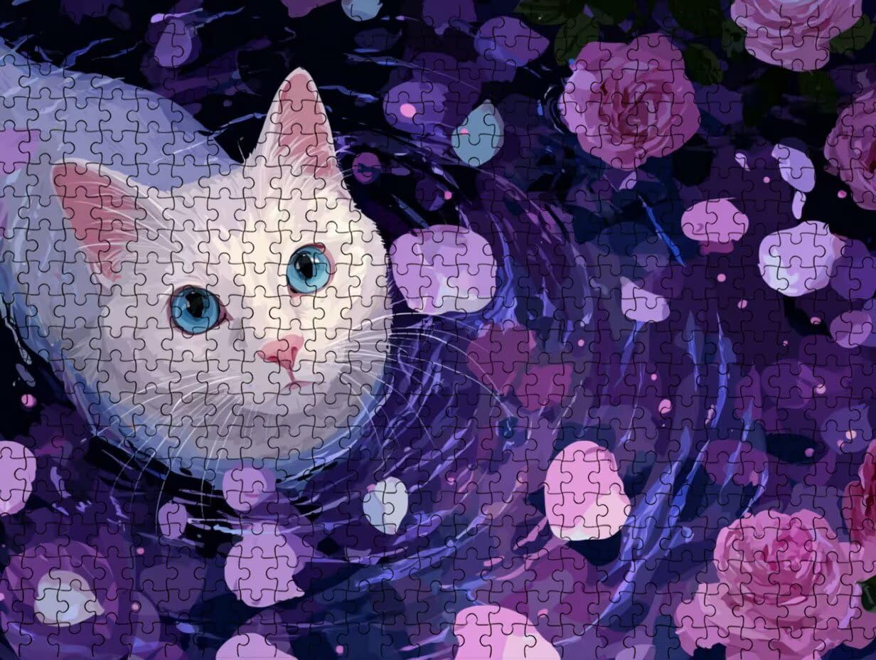 Puzzle per Adulti 3000, Gatto Stagno, legno Classico Puzzles LDYQS6-392