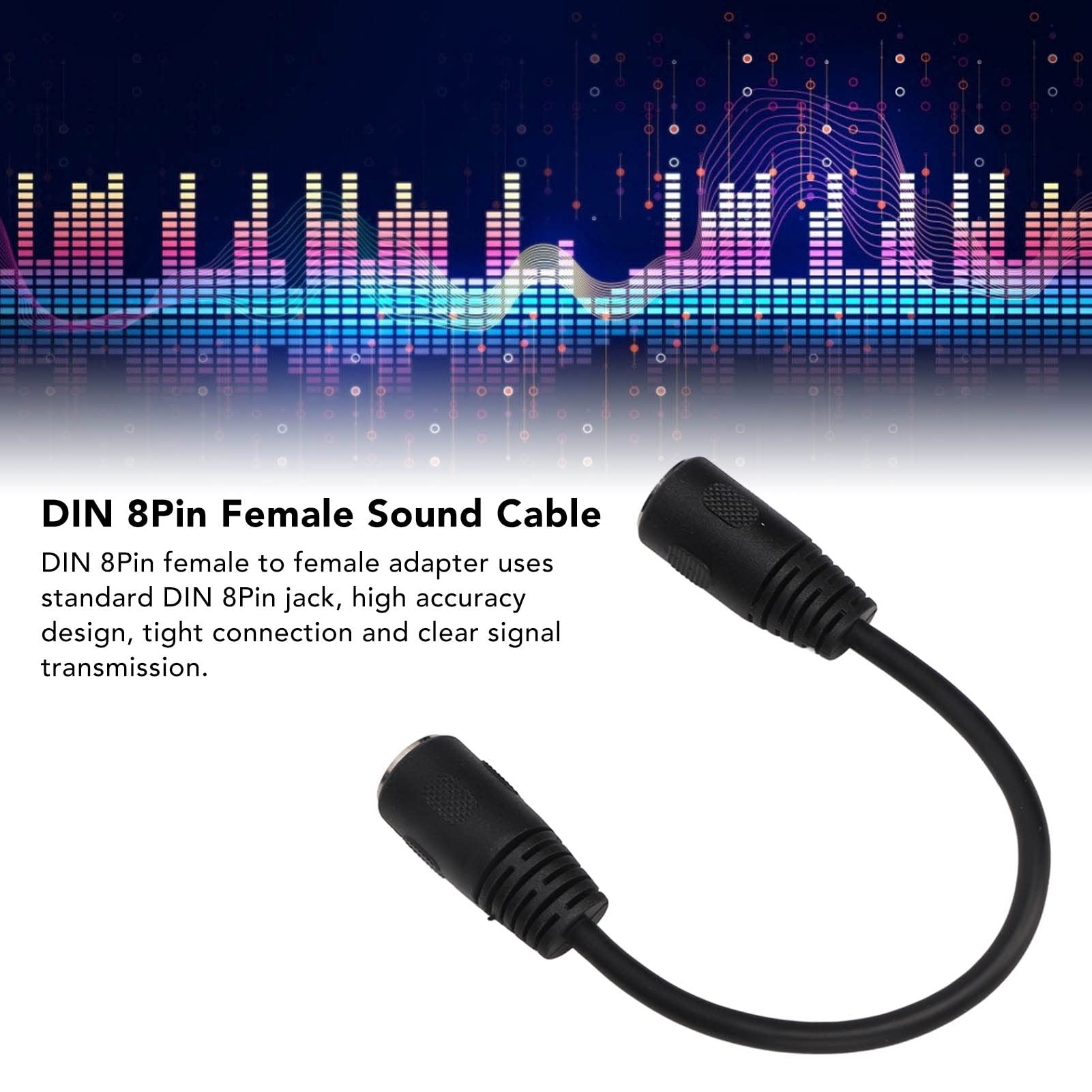 8 Pin DIN Female Naar Female MIDI Extender Koppelstuk Joiner, PVC