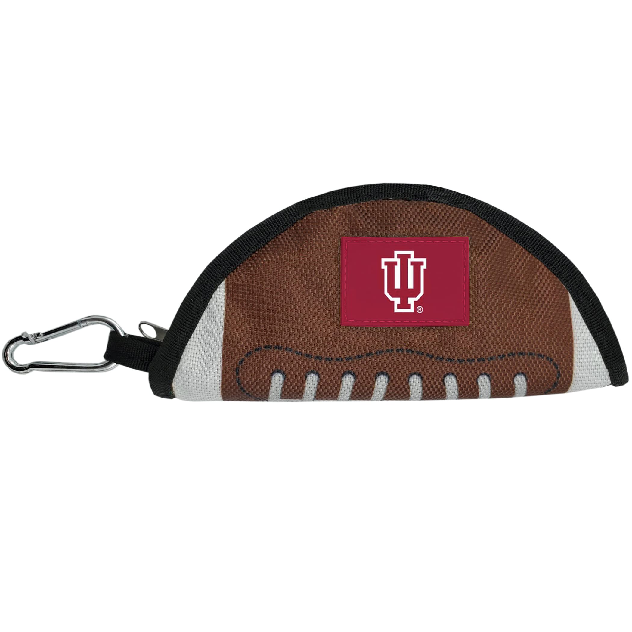 Pets First NCAA Indiana Hoosiers - Ciotola da viaggio pieghevole per cani e gatti, ciotola per cibo e acqua, leggera, a prova di perdite, per viaggi, con campo da calcio e design a grana di ciottoli