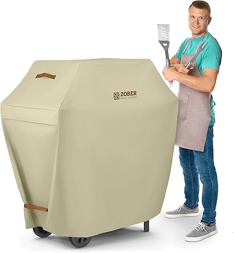 Cubierta prémium para parrilla para todo tipo de clima, 58pulgadas, doble capa de tela oxford 600D, 100% impermeable, para parrilla a gas, con