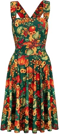Hell Bunny Autumn Pinafore Dress