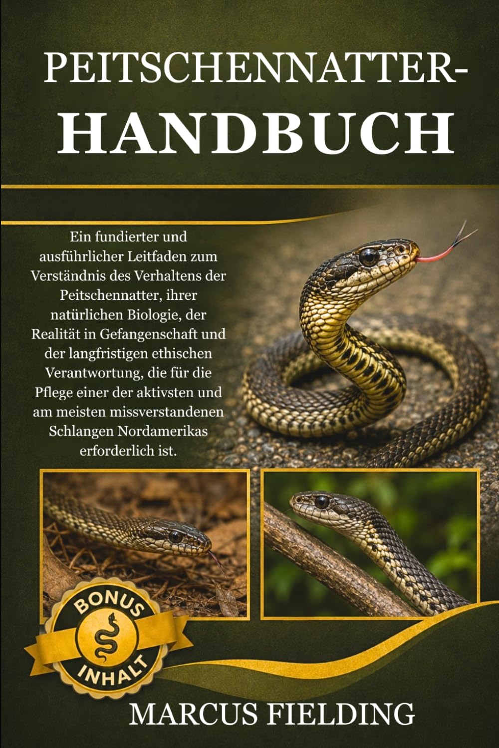 PEITSCHENNATTER-HANDBUCH: Ein fundierter und ausführlicher Leitfaden zum Verständnis des Verhaltens der Peitschennatter, ihrer natürlichen Biologie, ... Verantwortung, die für die Pflege einer de