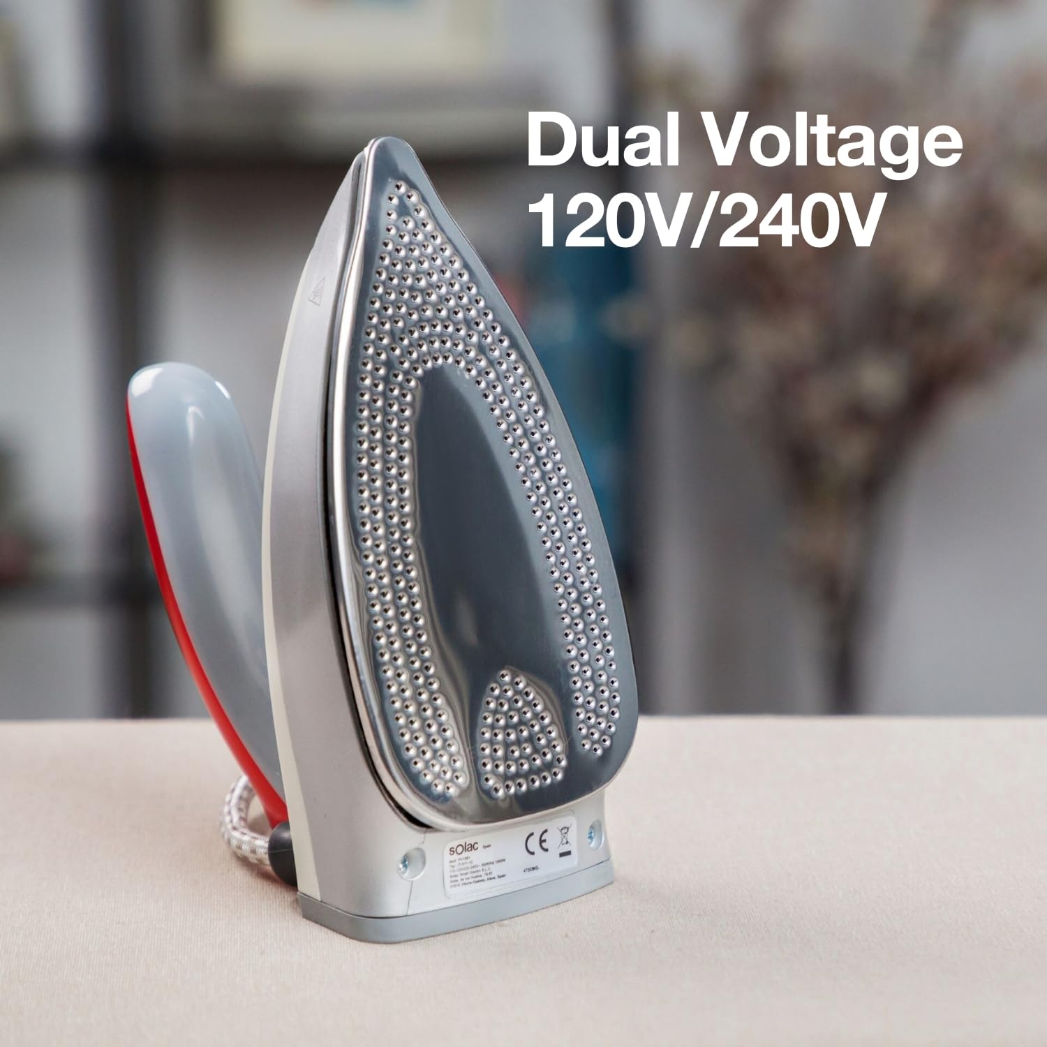 Solac PV1652 Viaggio Pro Plancha de Viaje, 1100 W, Cerámica, Gris