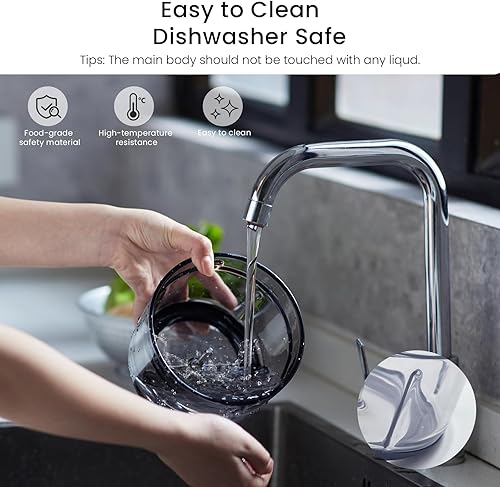 Miniatura 5 de Olayks - Procesador eléctrico de alimentos, pequeño picador eléctrico de alimentos para bebés, verduras, carne, frutas, frutos secos, picadora de