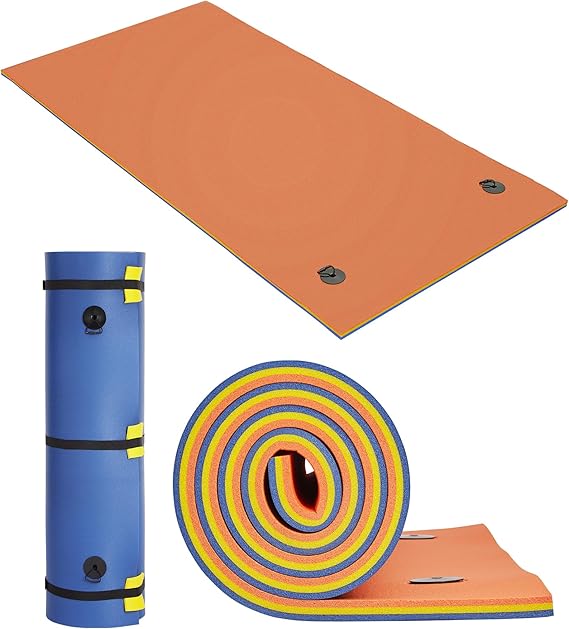 Lily Pad Floating Mat for Lake & Pool, 8'/9'/12' Extra Large Floating Water Mat, 3-Layer Tear-Resistant XPE Foam Suitable for Adults and Kids