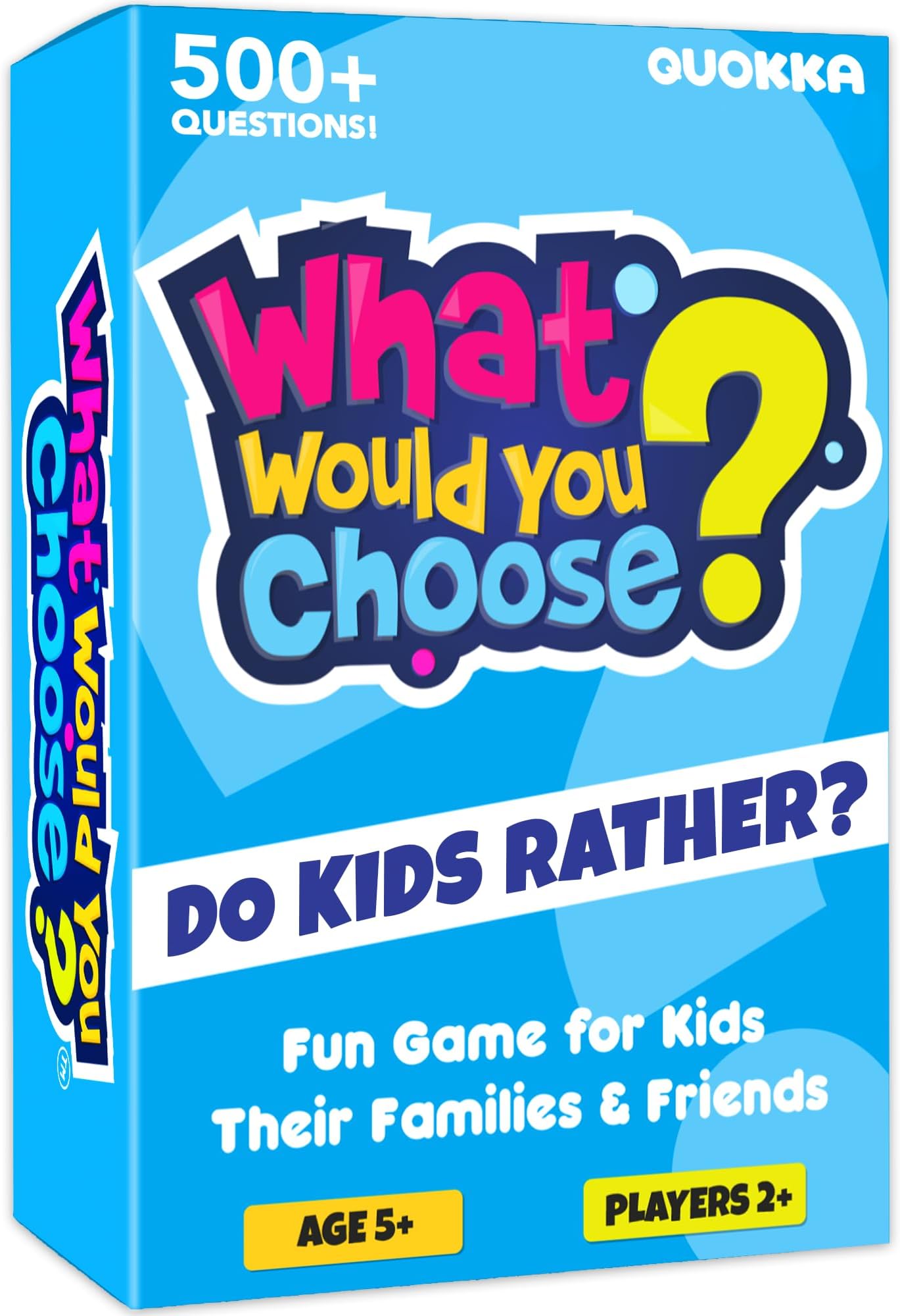 Board Games for Kids 8-12 – Family Games for Kids and Adults for Family Night – What Would You Choose – 500+ Questions – Original Edition – Fun Travel Cards for 5-7 - Gift for Teens 9-10 Years Old
