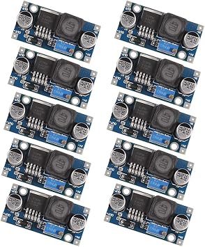 AITRIP 10 Pack XL6009 Booster Step Up DC to DC Boost Converter Circuit Board, Input 3V-32V to Output 5V-35V 4A 400KHz Power Supply Module LM2577 Step-up Module