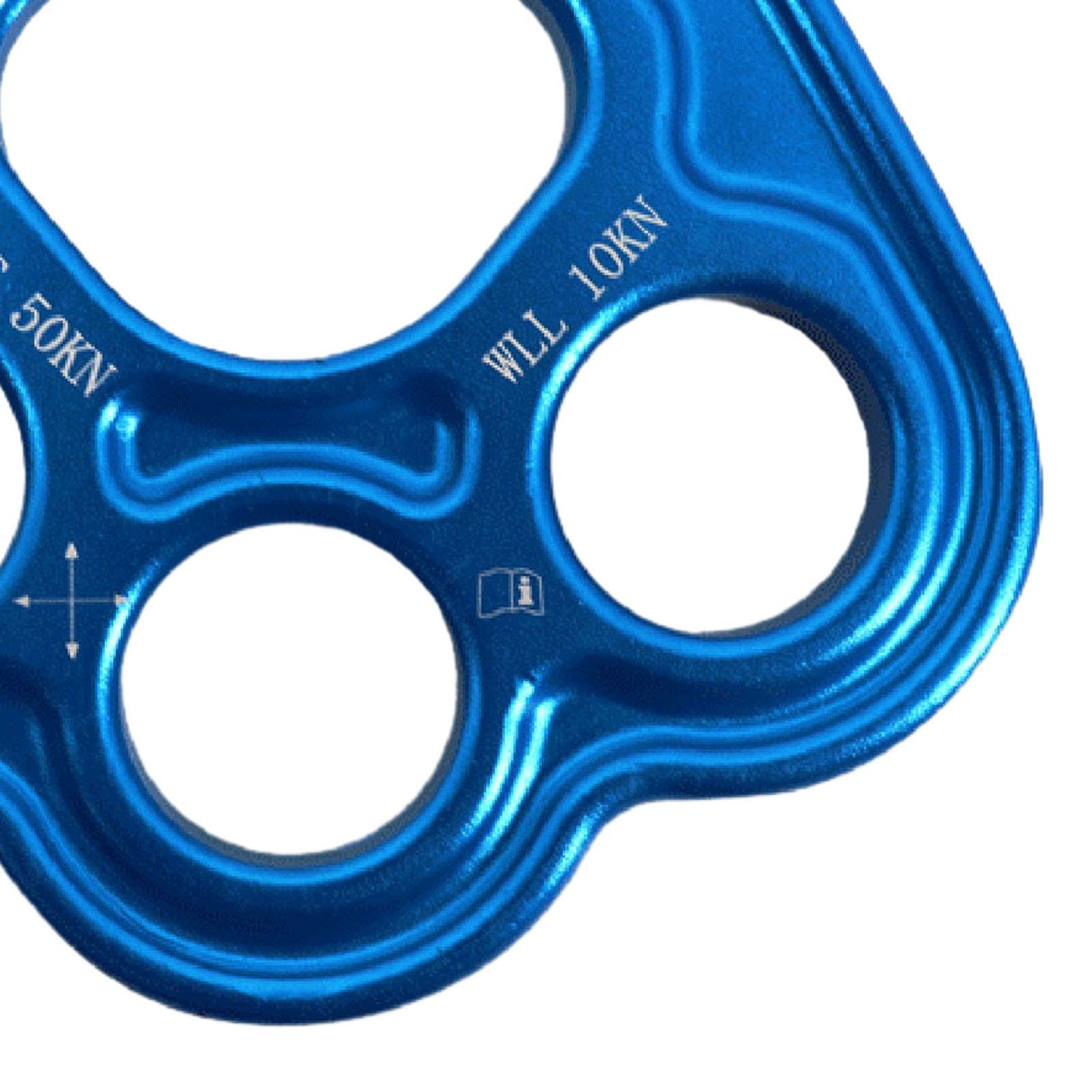 rockible Paw Rigging Plate for Rope Access and Climbing Activities, Blue