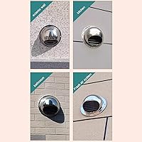Vista 9 de 304 Stainless Steel Chimney Cowl,Round Air Vent Covers,Louver Grille Cover,Outdoor Windshield Range Hood Exhaust Pipe Exterior Wall Pipe Rain Cover
