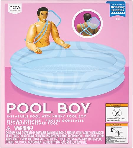 Miniatura 6 de NPW Drinking Buddies - Piscina inflable para niños con piscina - Anillo inflable duradero y divertido para piscina de verano, despedida de soltera,