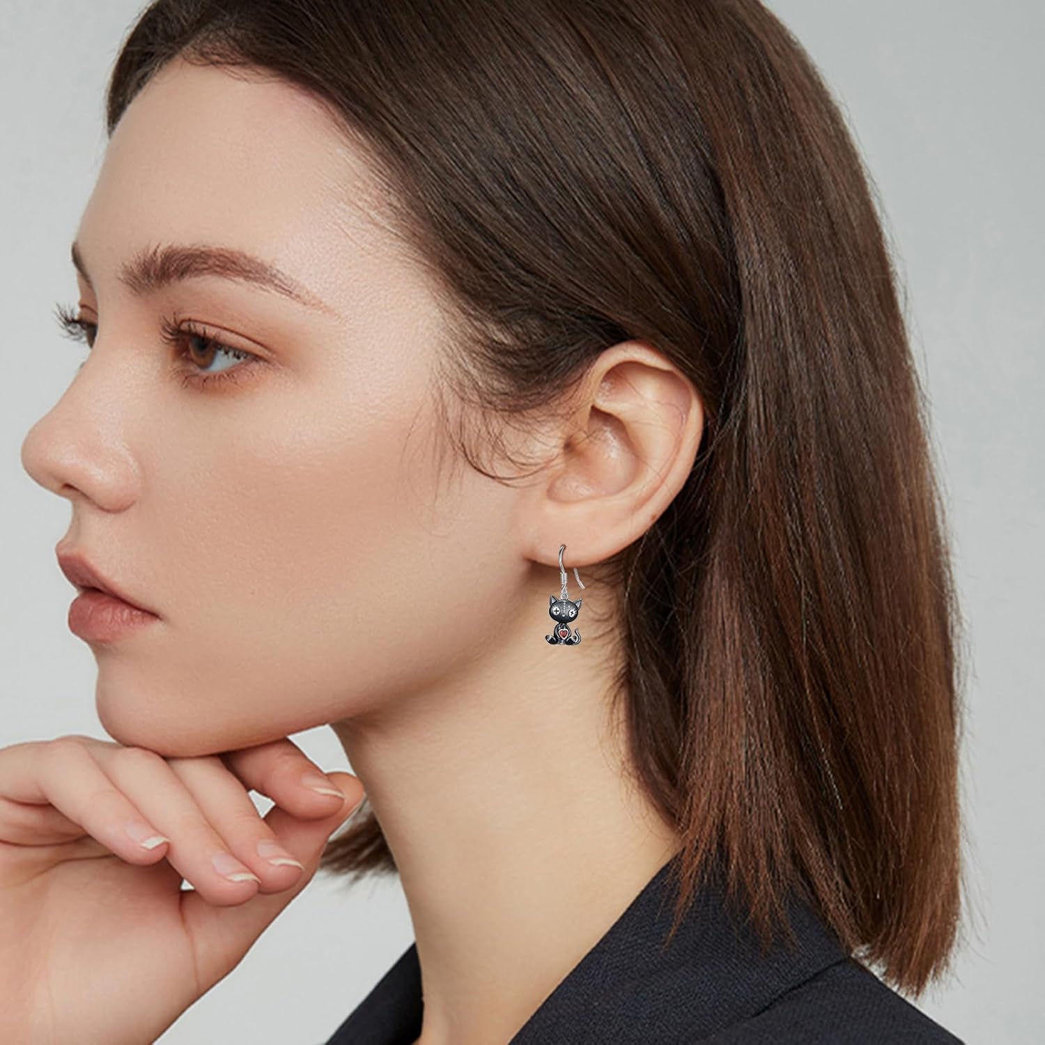 Sterling Silver Halloween Dangle Drop Earrings - Cute Halloween Jewelry Gifts for Daughter - Image 6