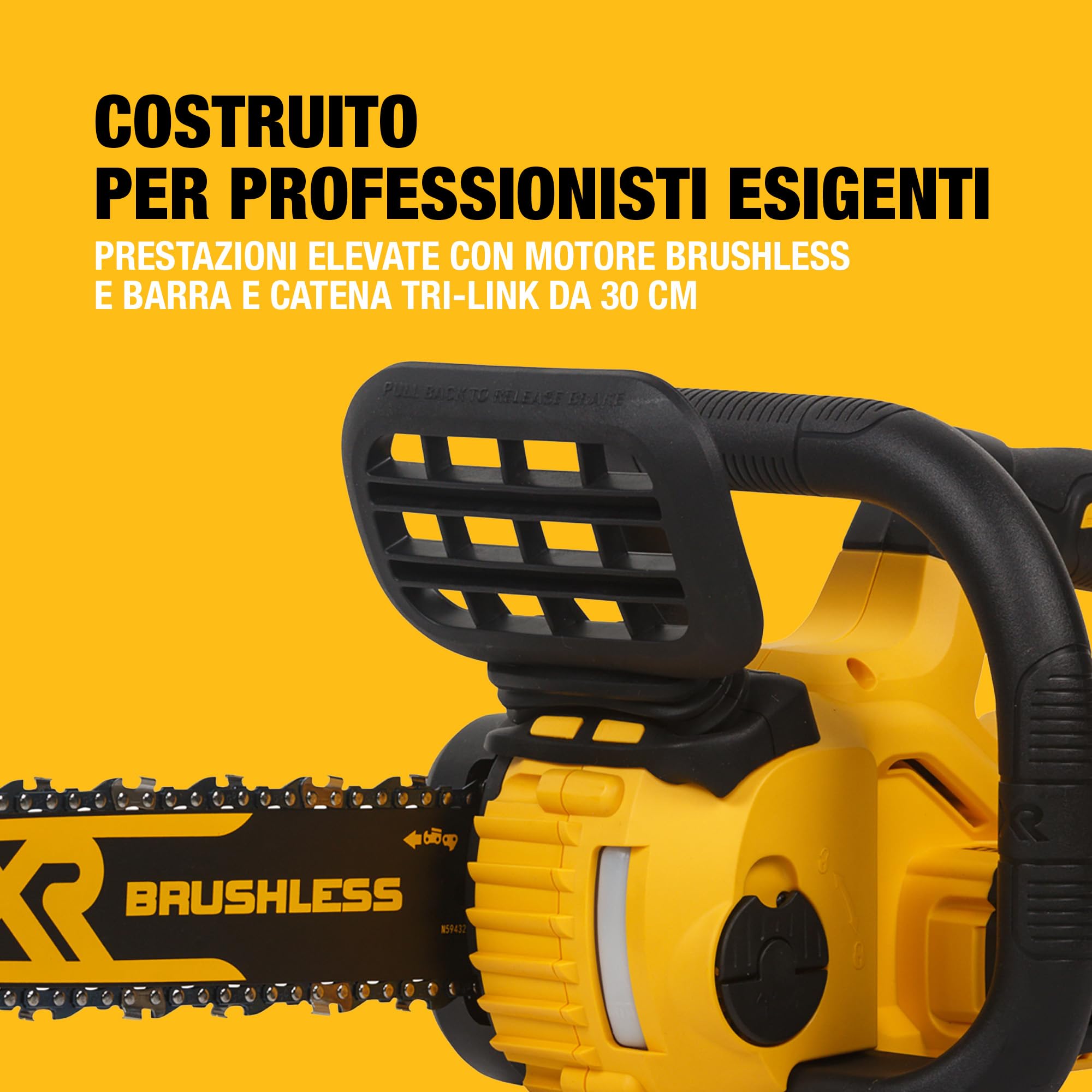 DEWALT Motosega Compatta Brushless 30cm 18V XR, Solo Utensile, DCM565N-XJ