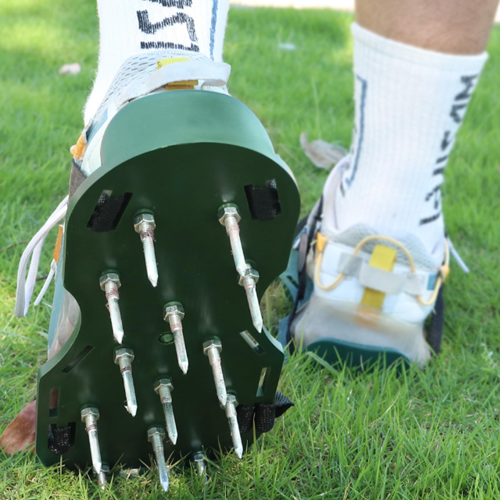 Shies Rake In Thatcher Rake Lawn Aerator Spike Shoes - 6.8 Cm Metal Spikes For Soil ...