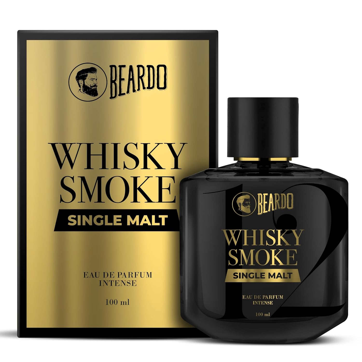 BEARDO SINGLE MALT Whisky Smoke Perfume for Men, 50ml | Intense Eau De Parfum | Spicy, Woody - Oudh - Luxury Perfume | Valentine's Day Gift for Him