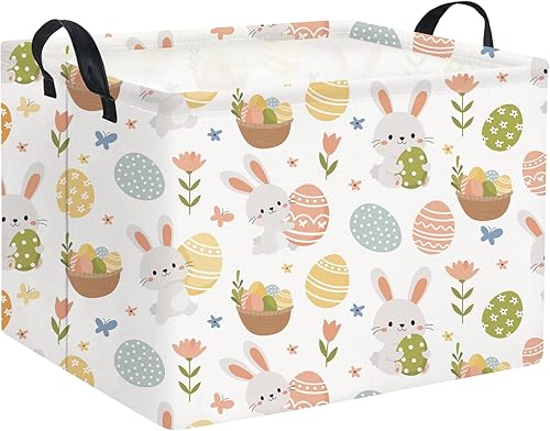 Miniatura 52 de HIYAGON Cesta de almacenamiento para niños, cesta de regalo para bebé, cesta de regalo, cesta organizadora de juguetes lindos, caja rectangular