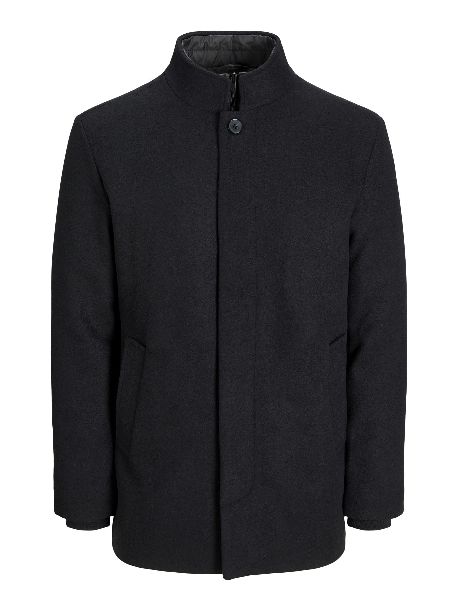 JACK & JONES Herren Mantel – Übergangsjacke & Wintermantel, Trenchcoat mit Stehkragen, Winddicht & Atmungsaktiv, Elegante Herren Jacke für Frühling, Herbst & Winter