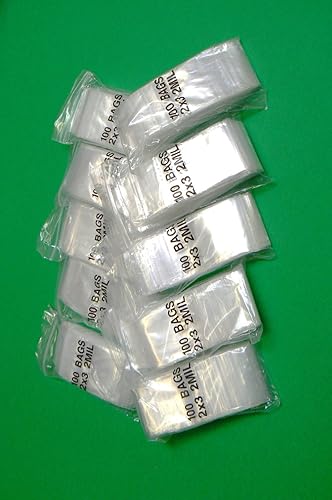Miniatura 4 de 1000 bolsas Ziplock de 2 x 3 pulgadas, bolsa de poliéster transparente con cierre de 2 x 3 pulgadas, bolsas de plástico de 2 mil (LZ 1.4 FRE)