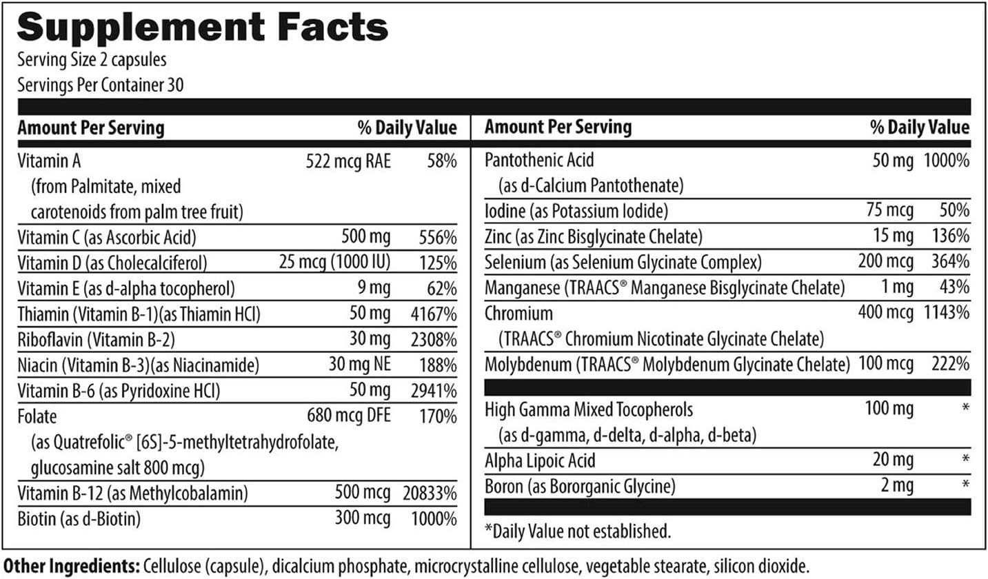 Designs for Health Fish Oil + Multivitamin Bundle - OmegAvail Hi-Po (60 Softgels) EPA DHA TG Omega-3 with Twice Daily Multi (60 Capsules) Premium Multivitamin/Mineral with Active B Vitamins