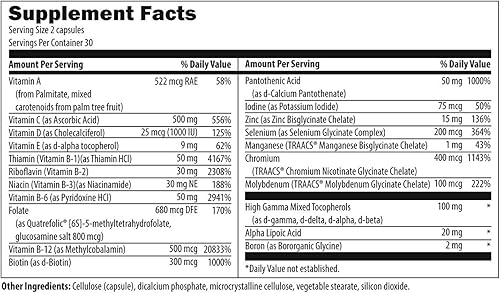 Miniatura 3 de Designs for Health OmegAvail Hi-Po (60 cápsulas blandas) EPA DHA TG Omega-3 con dos veces al día Multi (60 cápsulas) Multivitamínico/mineral premium
