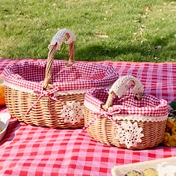 Amazon｜NJNEW ピクニック ランチボックス バスケット キッチン収納