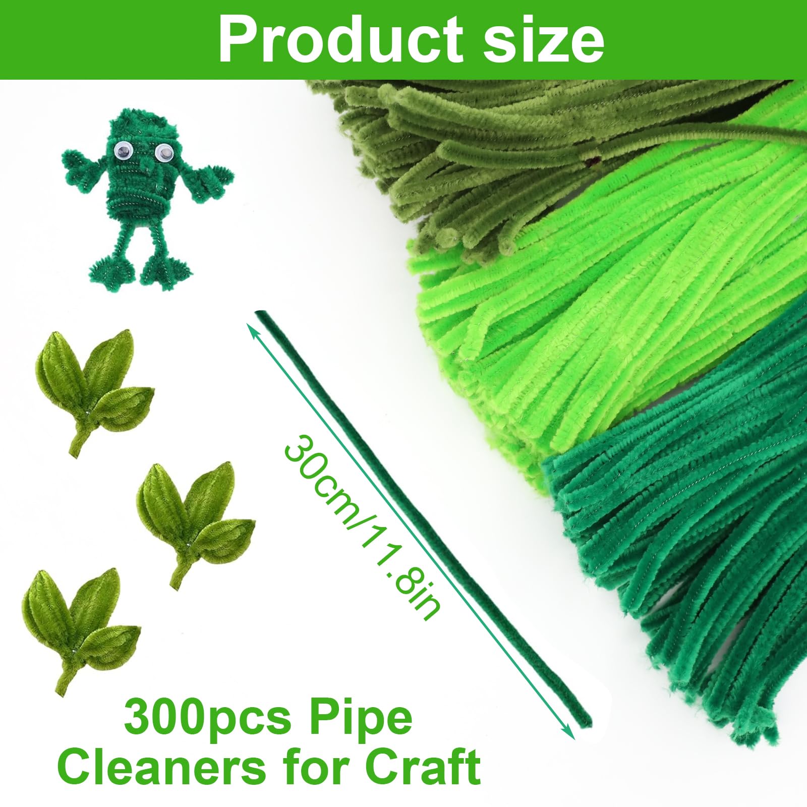 300 Scovolini Colorati Per Lavoretti - 27 Colori, Filo Di Ciniglia Per DIY E Decorazioni - Foto 9