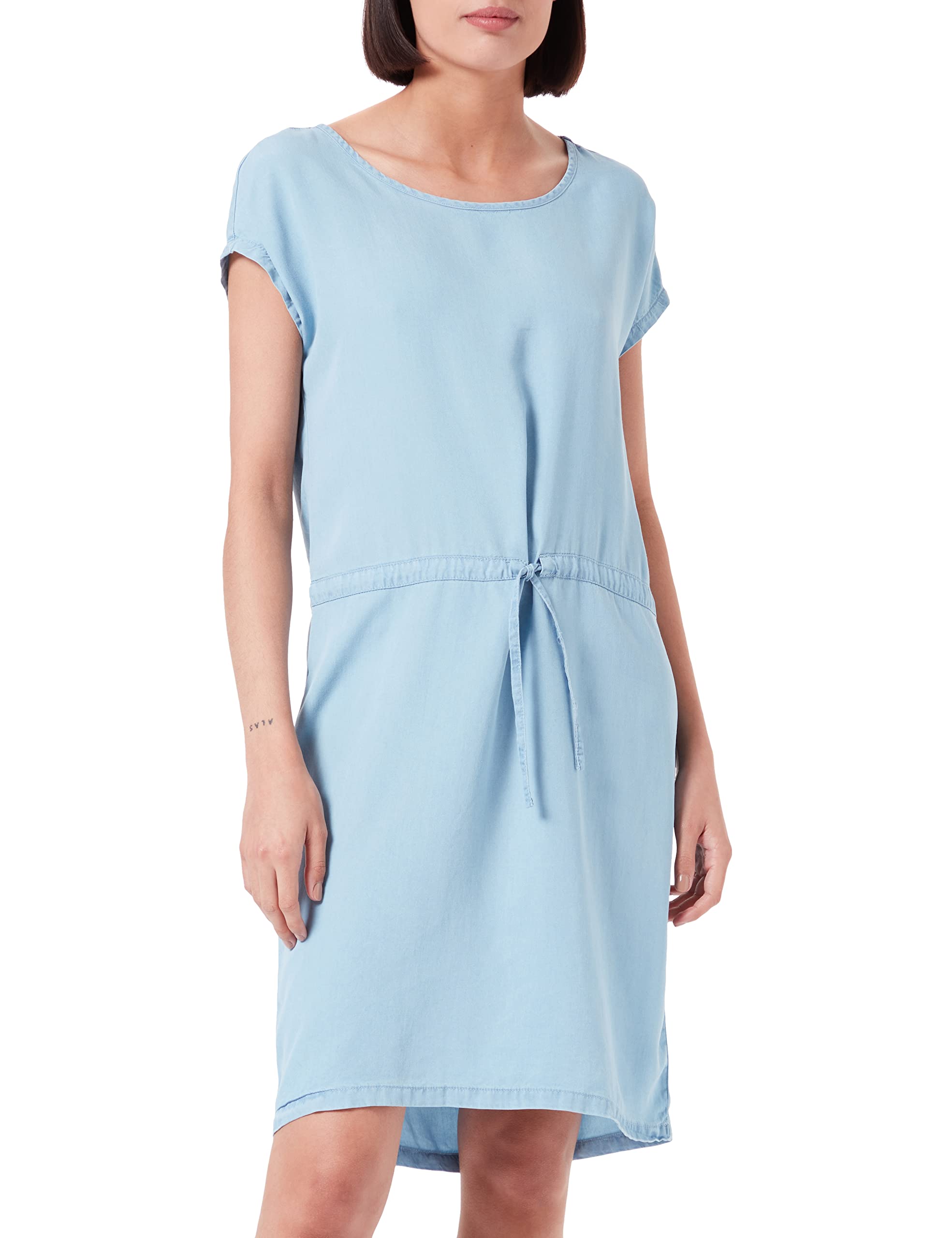 ONLY Women's ONLPEMA May Life SS DNM Dress QYT Dress, Light Blue Denim, S