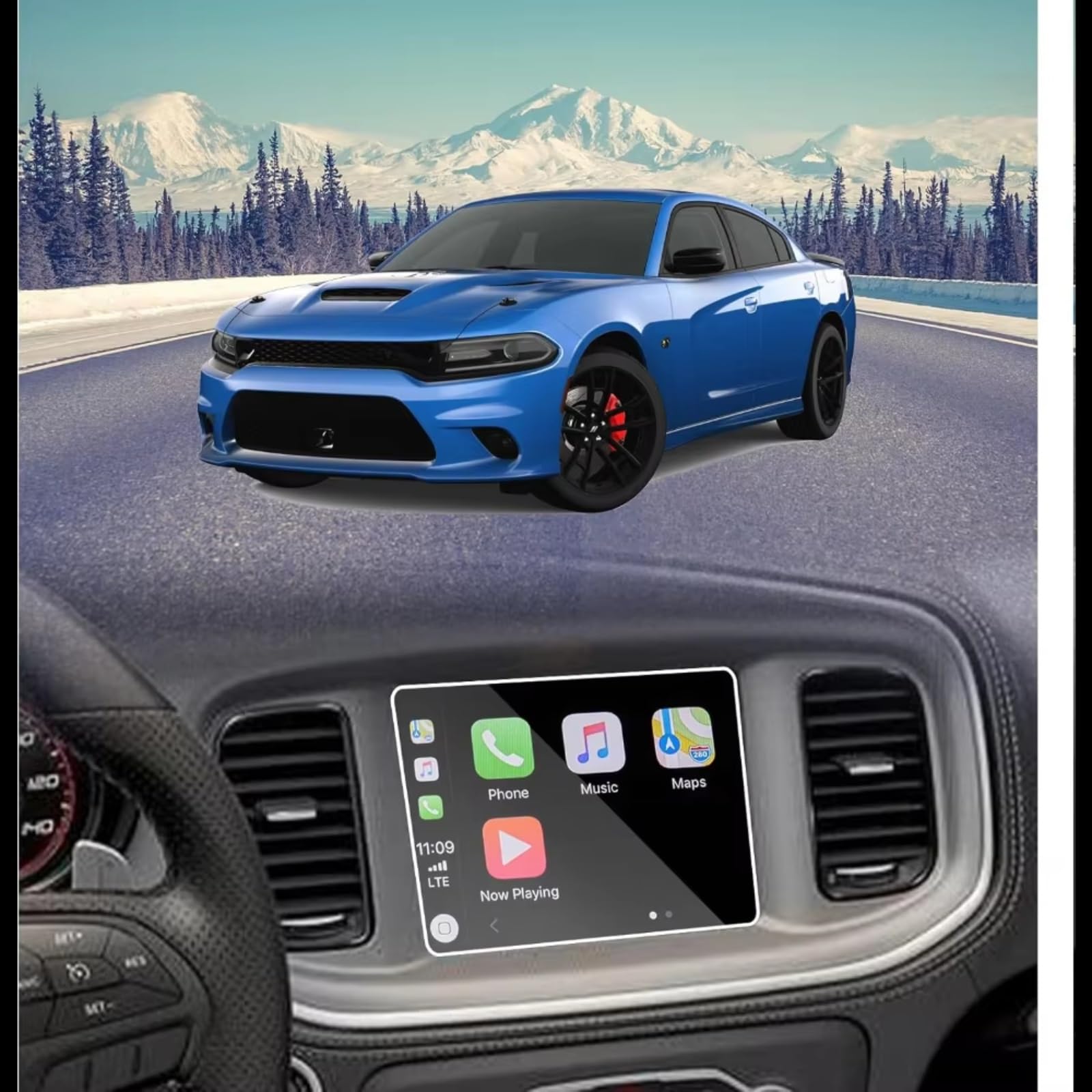 Film protector GPS Compatible Con Dodge Para Cargador 2011-2023 Protector Pantalla 8,4 Pulgadas Película Protectora De Navegación GPS HD Transparente
