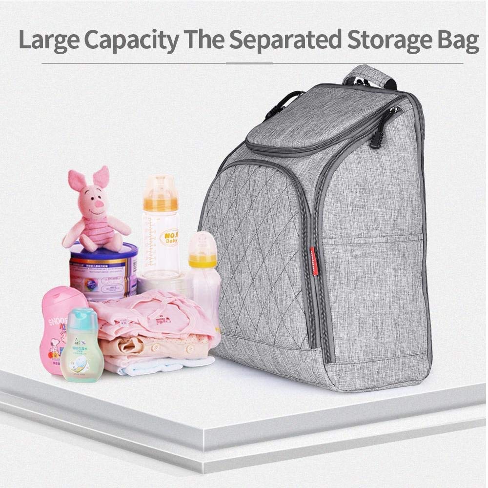 Borsa Per La Mamma Borsa Per Il Cambio Del Pannolino Per Neonati Zaino Per Passeggino Per Neonati Di Grande Capacità Per Maternità (Blu)
