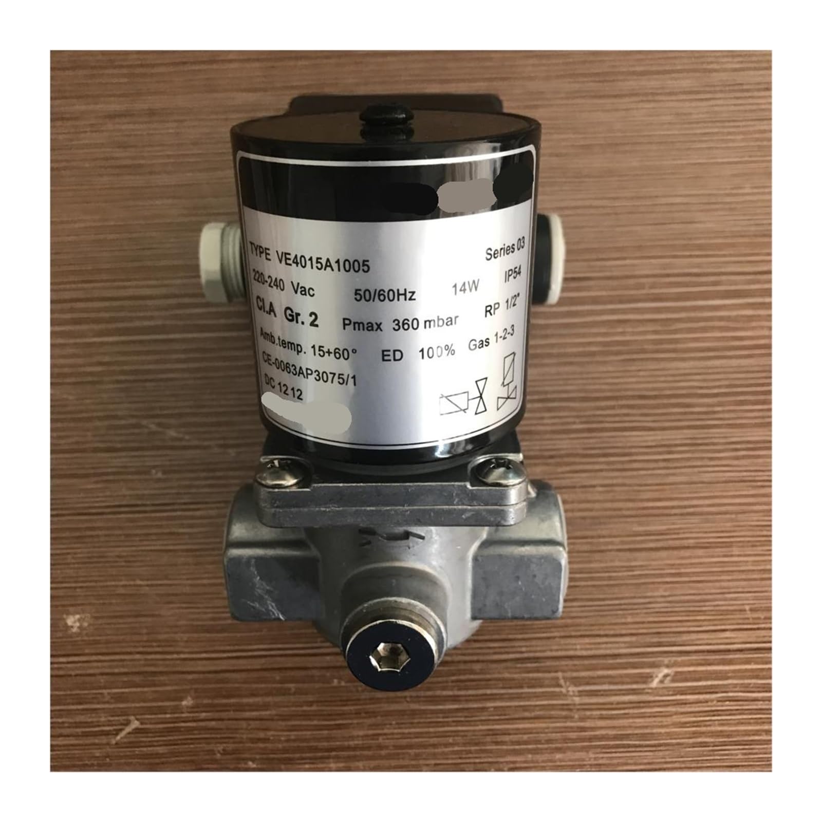 Électrovanne VE4015A1005 VE4015A1146 en aluminium injecté pour haute pression