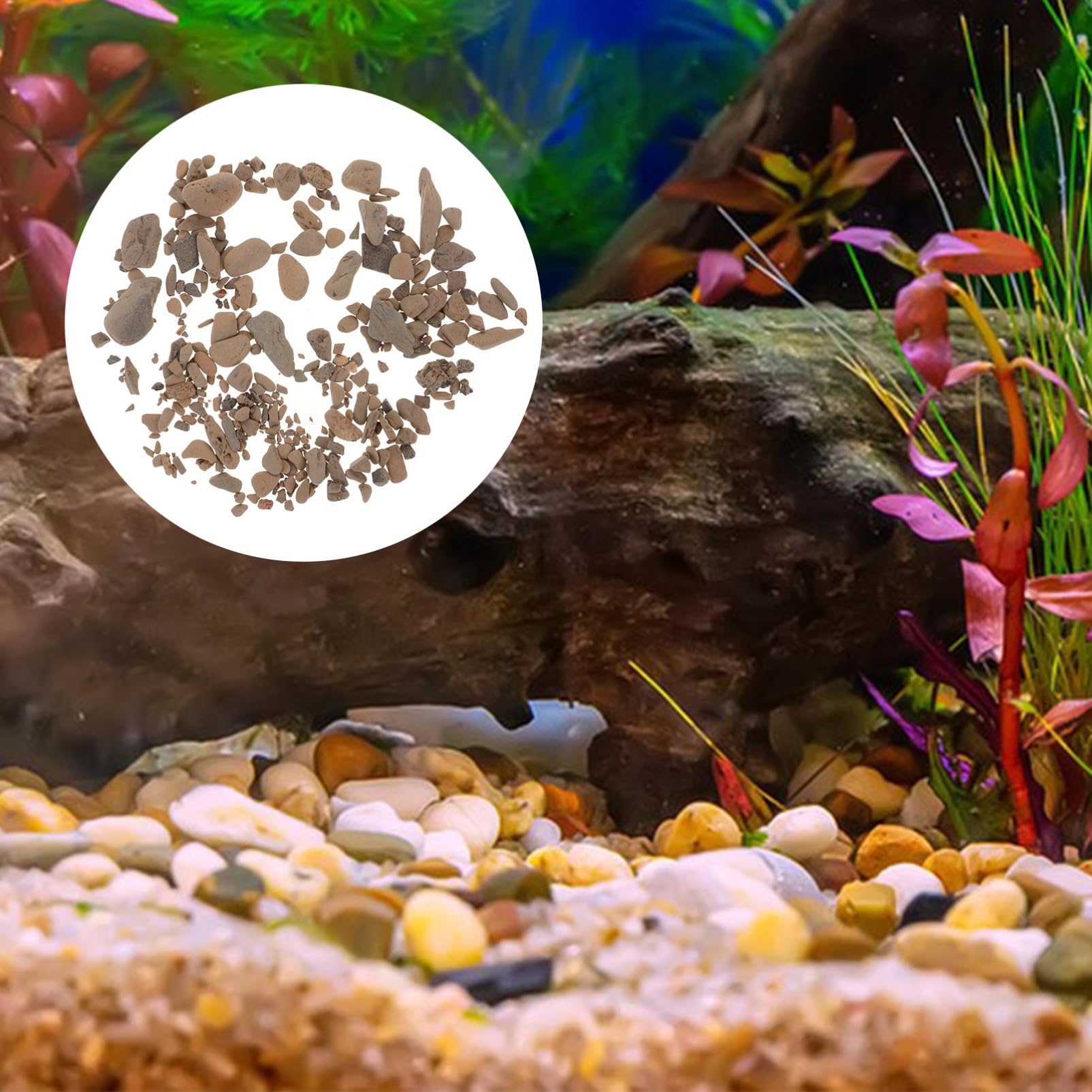 VANZACK Sacchetto Ghiaia Per Acquari Pietra Decorativa Per Vasi Da Fiori Accessorio Multifunzionale Per Acquario Piccola Pietra Riutilizzabile Per Aree Verdi Per Piante Da Vaso