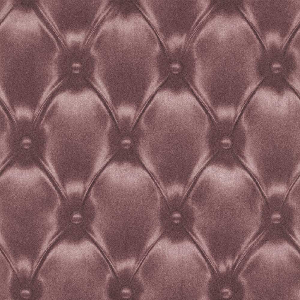 Chesterfield Wallpaper Headboard Effect Cushioned Padding Luxury Purple Grey