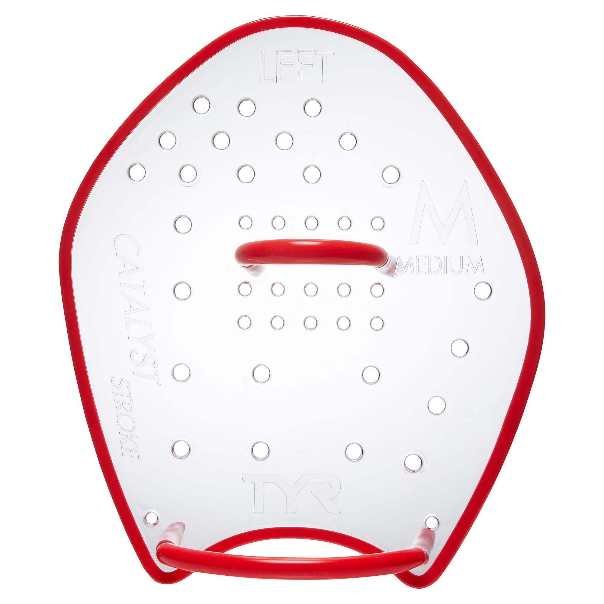 TYR Catalyst Stroke Swim Paddles - Adult Swim Paddles for Training - Durable, Flexible Hand Fins for Building Strength, Endurance, and Improving Technique