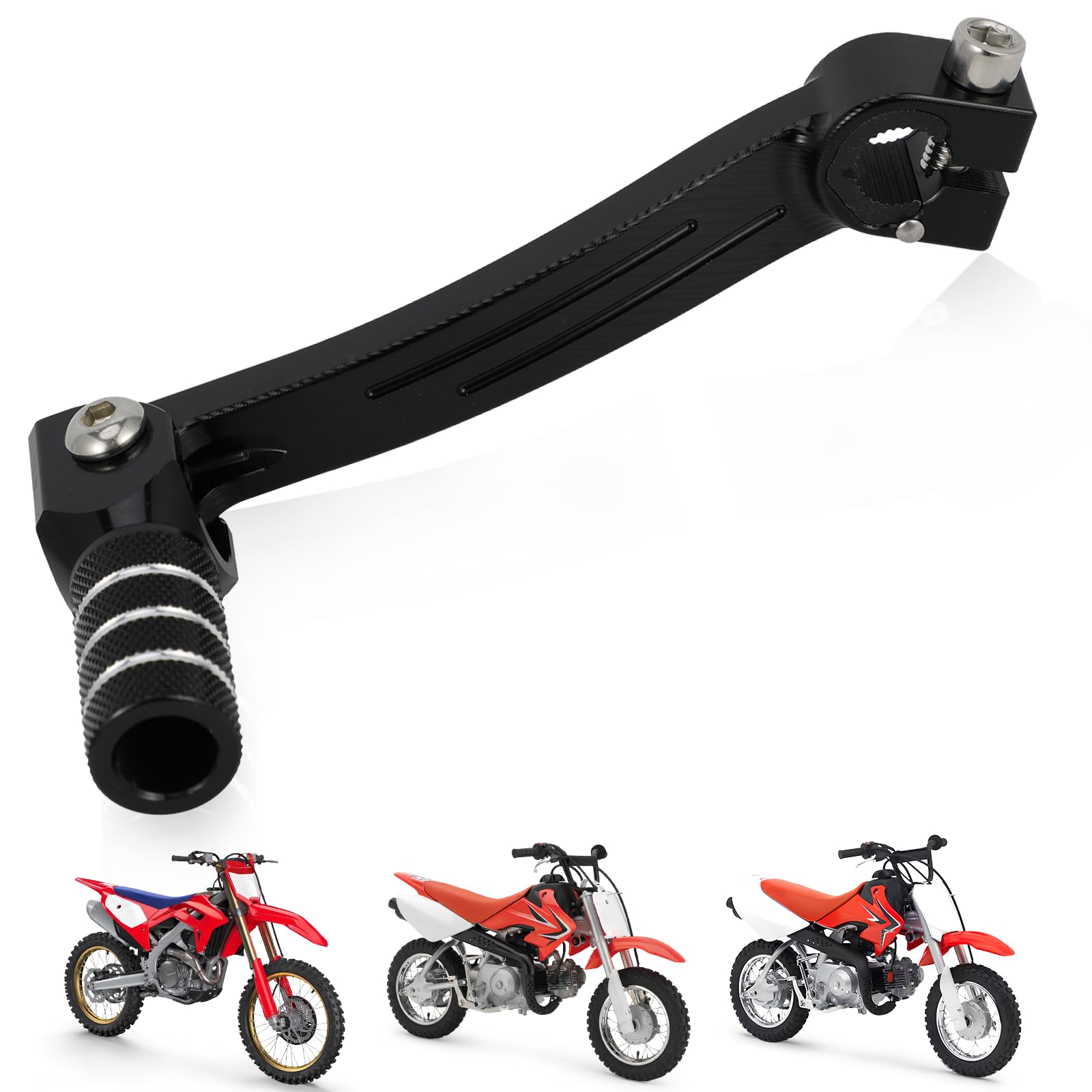 Levier de vitesse moto pliable CNC pour CRF50F CRF 50 2013-2025 noir
