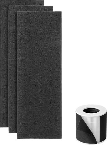 Pre-Filter Replacement for Pet Air Purifier Capture Cat Fur and Large Particles, Compatible with Dhyala KJ02 Air Purifier, 3 Packs, Black