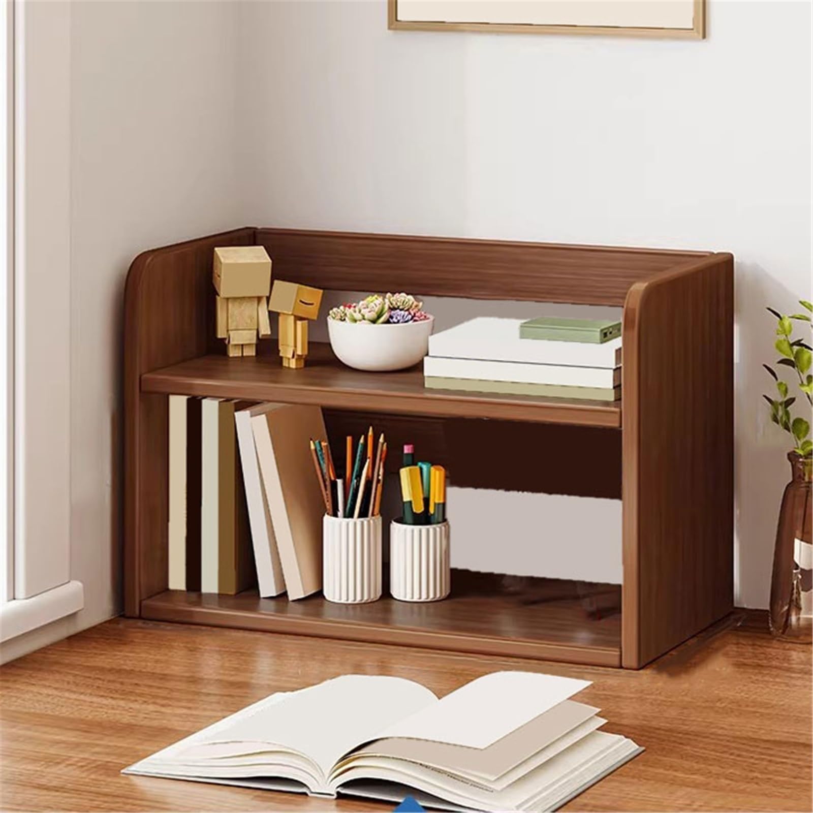 Organizador de Libros Estante de Almacenamiento estantería Tablero Artificial Multiusos