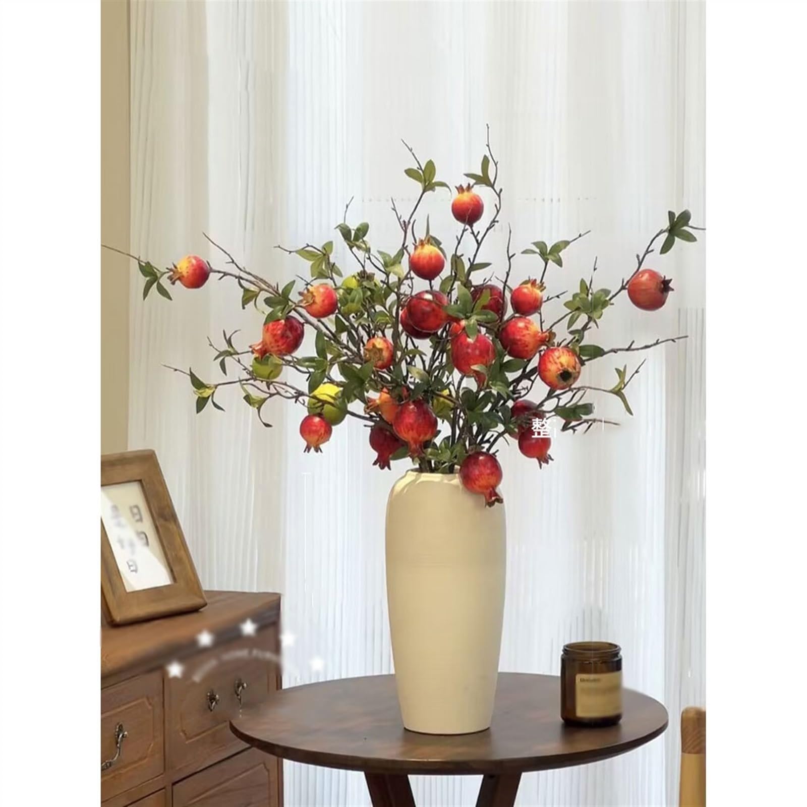 Kunstblumen Simulation Granatapfel Blume Obst Baum Zweig Blumenarrangement Chinesischen Esstisch Herzstück Wohnzimmer TV Schrank Ornamente Blumenstrauß