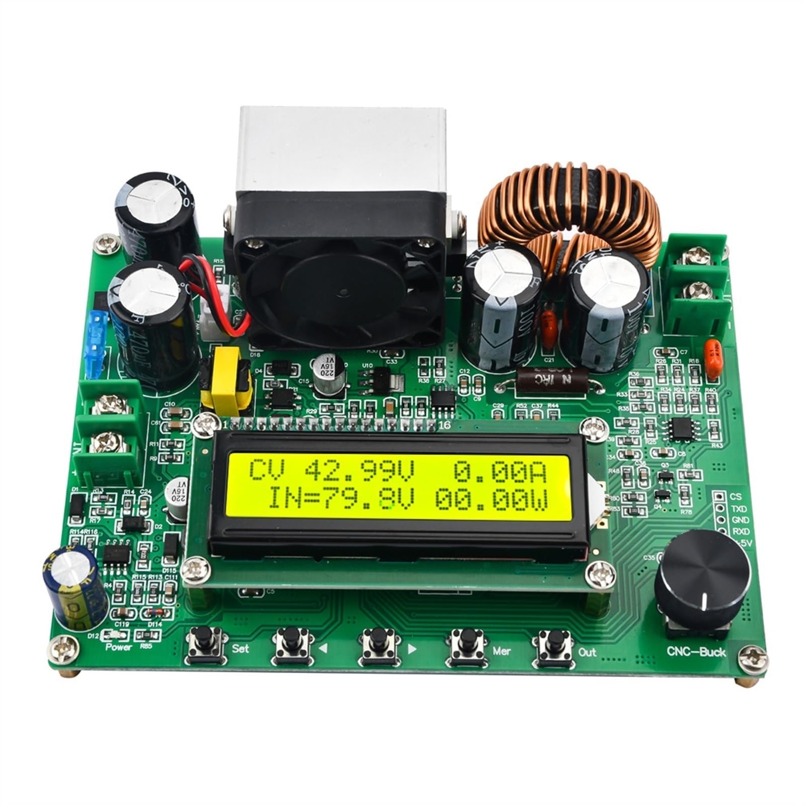 DC-DC CNC CV CC Step-Down Module 90V 10A Adjustable Power Supply Buck Converter LCD1602 Digital Display DPQ9010