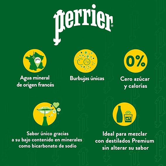 Source Perrier Carbonated Mineral Water Pack 4 x 330ml