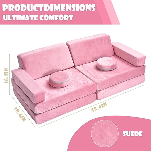 Miniatura 3 de Mmucco Sofá de juegos para niños, 10 unidades, sofá para niños, sofá para juegos, sala de juegos, dormitorio, sofá modular para niños, para jugar,