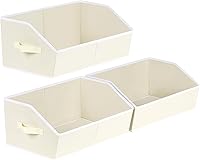 Vista 8 de Contenedores de almacenamiento cúbicos - Paquete de 6 contenedores trapezoidales de almacenamiento, organizadores de armario y almacenamiento