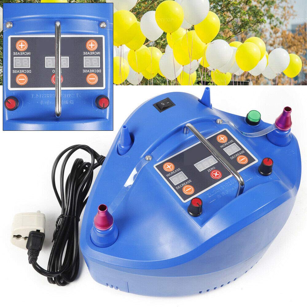 1200w Bomba de Globo Eléctrica Cuantitativa Hinchador de Globos Soplador de Bomba de Aire Portátil Inflador de Balloon Automático Poder más Elevado 4 Boquillas 220V