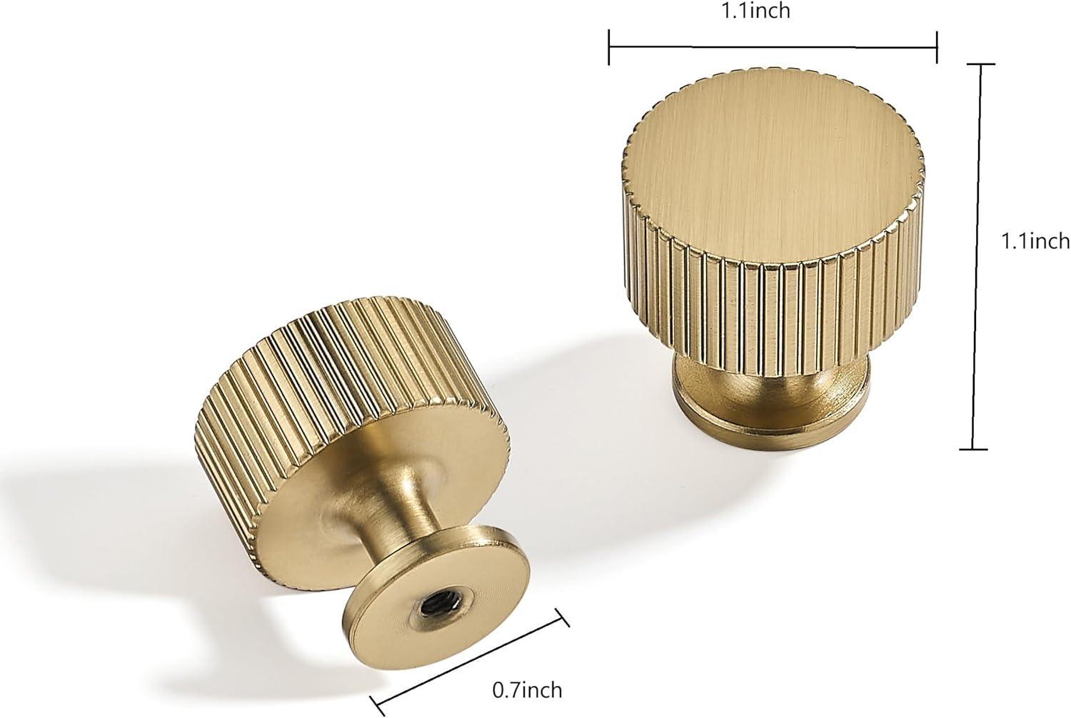 20-Pack Knob Champagne Bronze Cabinet Pulls Cabinet Pull is Suitable for Drawers Dressers Handles Kitchens Bathroom cabinets